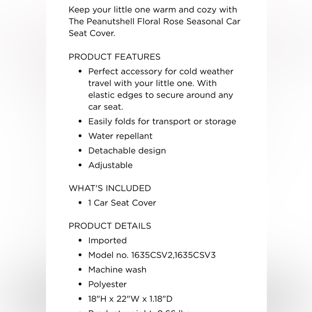 Cozy Car Seat Cover - Picture 2 of 4